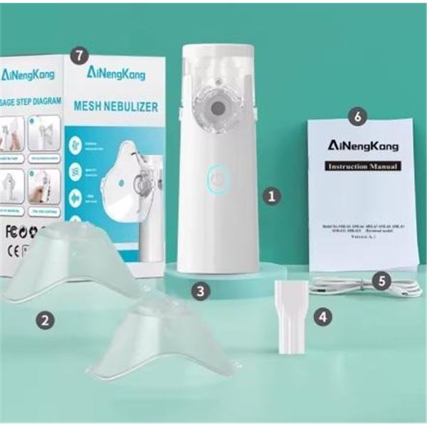 Mesh Nebulizer Instruction Manual JSL-W303, Quite and Portable, Low Power -  Mini First Aid Kit Hand