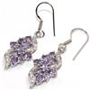 Image 2 : Silver Amethyst Cz(3.1ct) Rhodium Plated Earrings (~Size 0) (~length 0 inches) (~weight 4.65g)