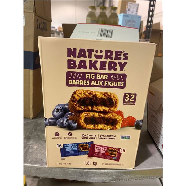 Mixed Lot of Natures Bakery Fig Bars 1.81kg and Bobo's PB&J's 1.2kg