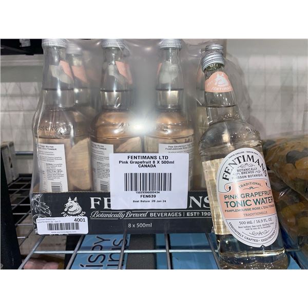 Fentimans Pink Grapefruit Tonic Water 8 x 500ml