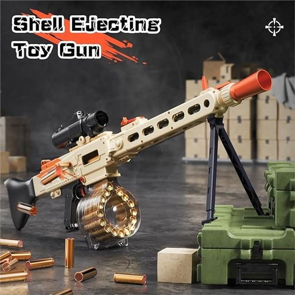 Toy Gun Automatic Sniper for Soft Bullets -2 Modes Burst Electric Toy Foam Blaster