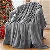Image 1 : 50"×60" Heated Blanket Electric Throw,10 Fast Heating Levels&8h Auto Off&Overheat Protection, Machin