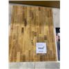 Image 2 : WoodForChef Birch End Grain Butcher Block, Large Reversible Cutting Board