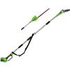 Image 1 : Greenworks 40V 2-Inch-1 Pole Saw with Hedge Trimmer Attachment, Battery and Charger Not Included