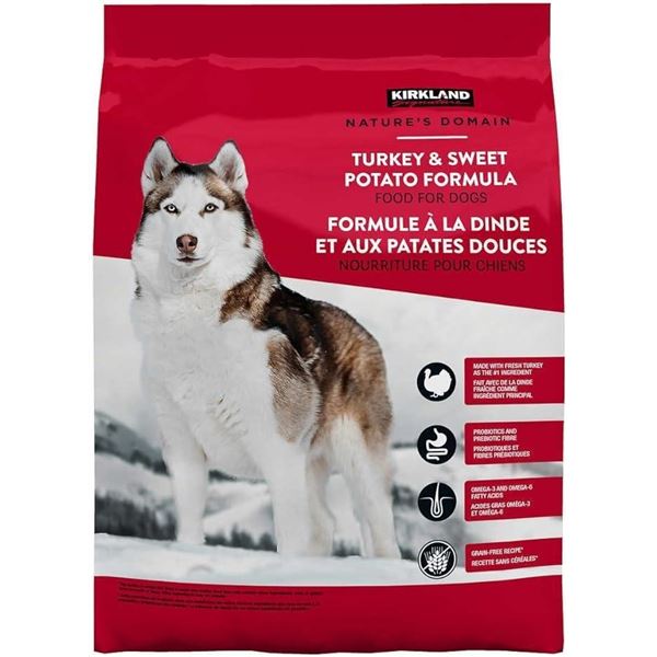 Kirkland Signature Turkey Meal and Sweet Potato Formula for Dogs 34.98lbs (ABOUT 3/4 BAG)
