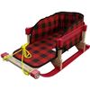 Image 1 : Superio Children Wooden Sled, Snow Sled for Toddlers, Kids Sleigh with Pull Ropes and Cushion, Baby 