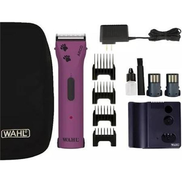 Wahl Canada Arco Purple with Paws, Professional Clipper With Continuous Cordless Operation, Astonish
