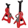 Image 1 : BIG RED T42002A Torin Steel Jack Stands: Double Locking, 2 Ton (4,000 lb) Capacity, Red, 1 Pair
