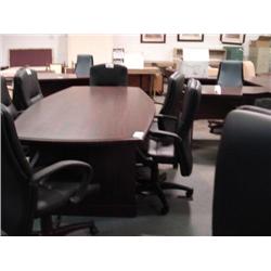 Mahogany Traditional 8-ft Boardroom Table