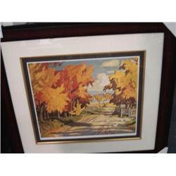 Framed Print "country Road" By A.j. Casson