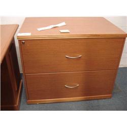 Oak 2 Drawer Filing Cabinet