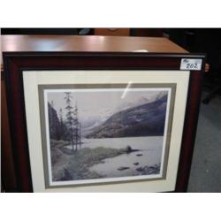 Framed Print  mountain Trail, Lake Louise,