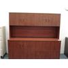 Image 1 : Dark Cherry Modify Credenza W/hutch