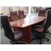 Image 1 : Cherry Traditional 8-ft Boardroom Table