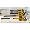 Image 1 : 5 ASSORTED SIZE PIPE WRENCHES