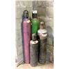 Image 1 : 4 ASSORTED SIZE ACETYLENE TANKS