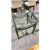 Image 1 : METAL GLASS TOP COFFEE TABLE
