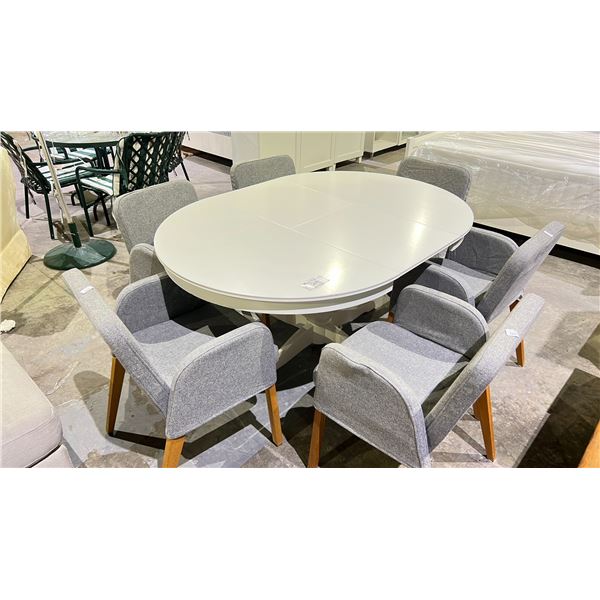 IKEA WOODEN TABLE WITH 6 CHAIRS