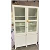 Image 1 : IKEA WHITE GLASS DOUBLE-DOOR CABINET