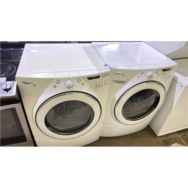 WHIRLPOOL DUET SERIES FRONTLOAD WASHER & DRYER SET