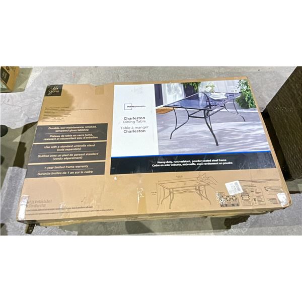 MAINSTAYS CHARLESTON DINING TABLE (MAY BE MISSING PARTS & PIECES)