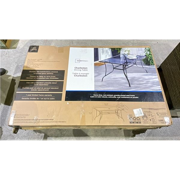 MAINSTAYS CHARLESTON DINING TABLE (MAY BE MISSING PARTS & PIECES)