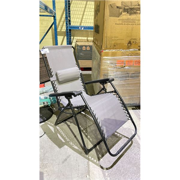 RECLINING ZERO GRAVITY PATIO CHAIR