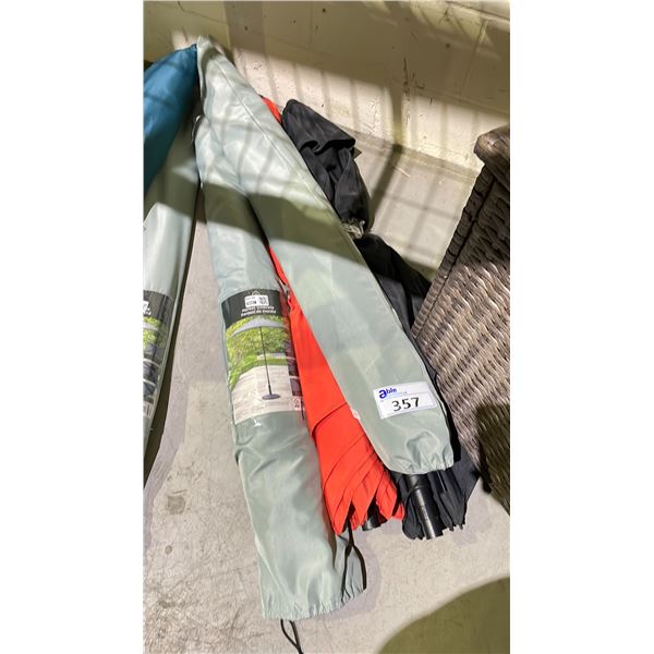 4 ASSORTED MARKET/PATIO UMBRELLAS