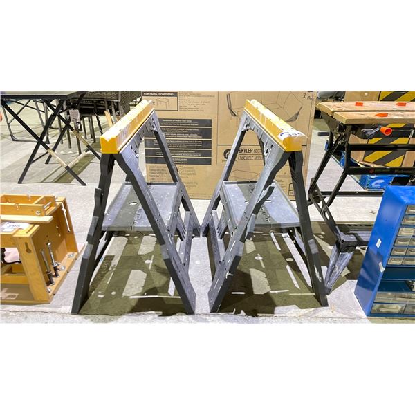 2 FOLDING SAWHORSES