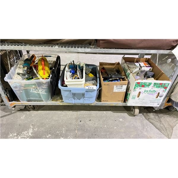 SHELF OF ASSORTED HOME IMPROVEMENT ITEMS