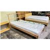 Image 3 : IKEA WOODEN SINGLE BED FRAME WITH MATTRESS