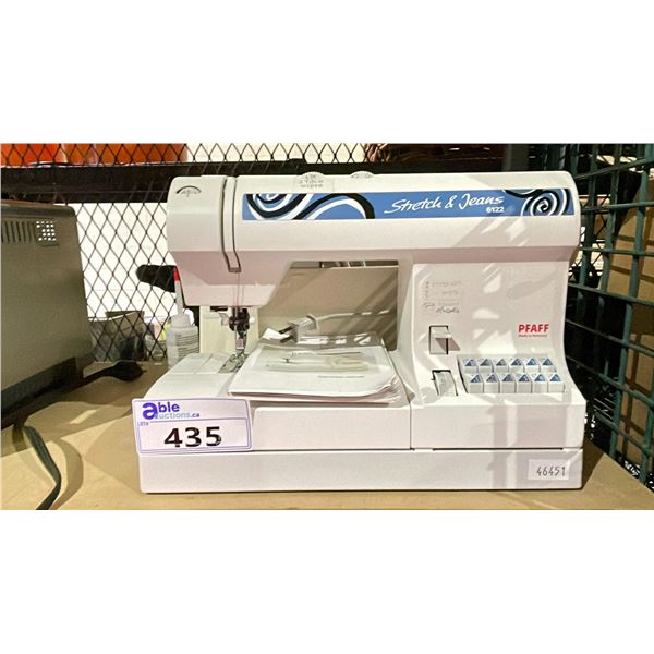 PFAFF STRETCH & JEANS 6122 SEWING MACHINE WITH POWER CORD & CASE