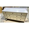 Image 1 : IKEA MODERN LONG 7 DRAWER WHITE DRESSER