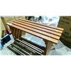 Image 1 : SOLID OAK HANDMADE BENCH