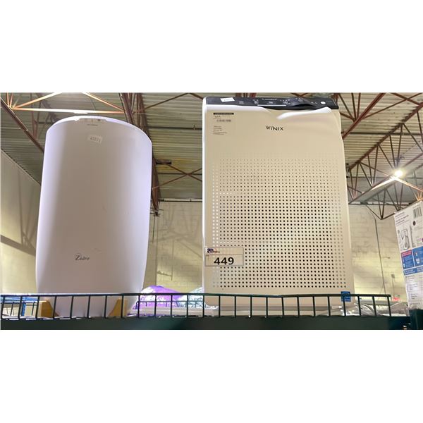 WINIX AIR PURIFIER & ZADRO TOWEL WARMER (UNKNOWN WORKING CONDITION, MAY BE MISSING PARTS & PIECES)