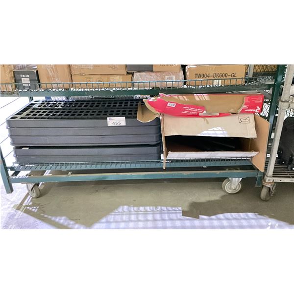 SHELF OF RESIN SHELVING UNIT & RICHELIEU DISH DRYING RACK