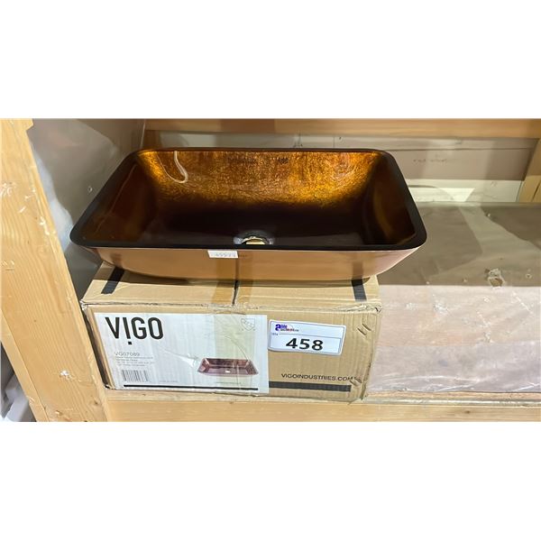 VIGO GLASS VESSEL BATHROOM SINK