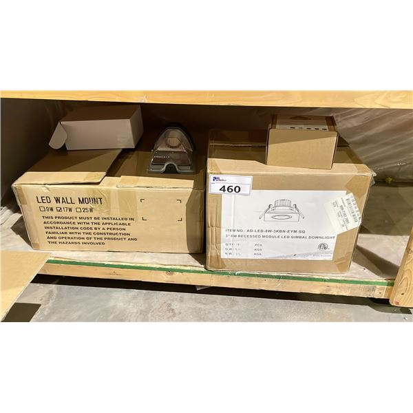 2 BOXES OF ASSORTED LIGHTING