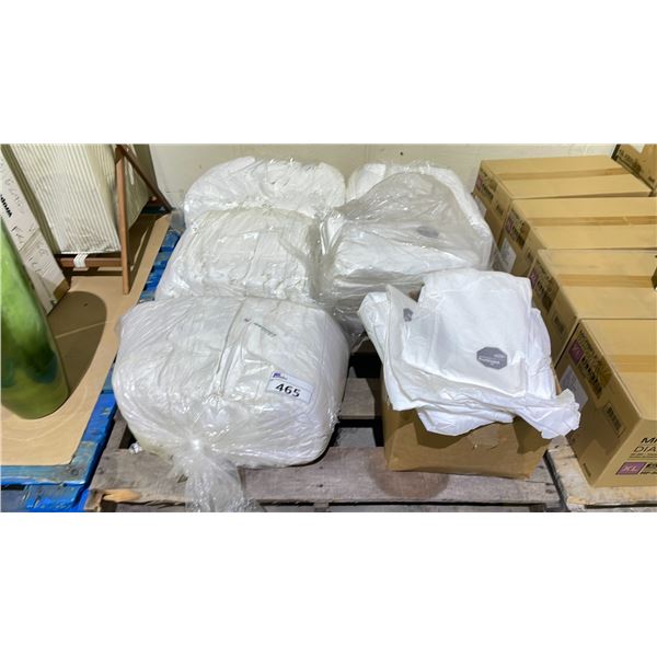PALLET OF ASSORTED WHITE COVERALLS