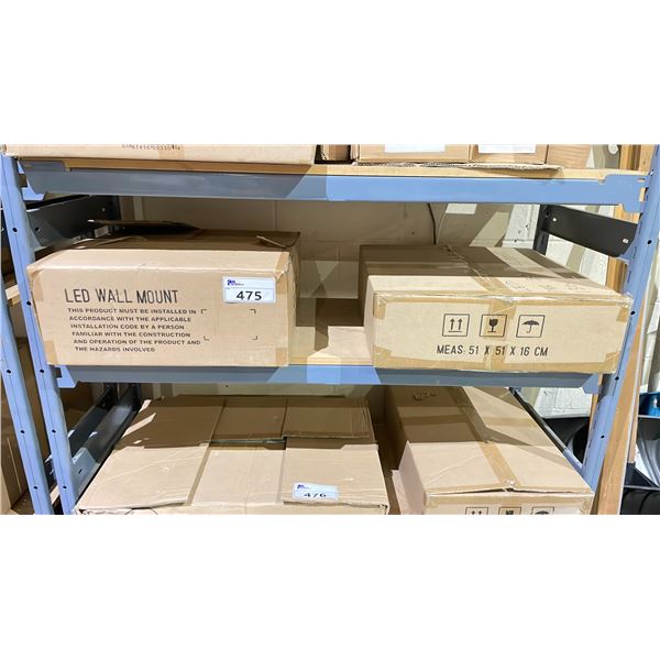 SHELF OF ASSORTED LIGHTING