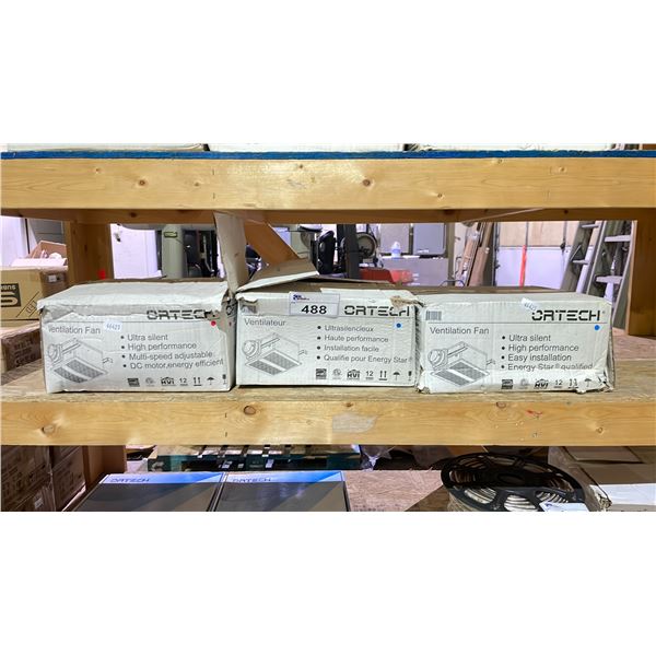 SHELF OF ORTECH VENTILATION FANS