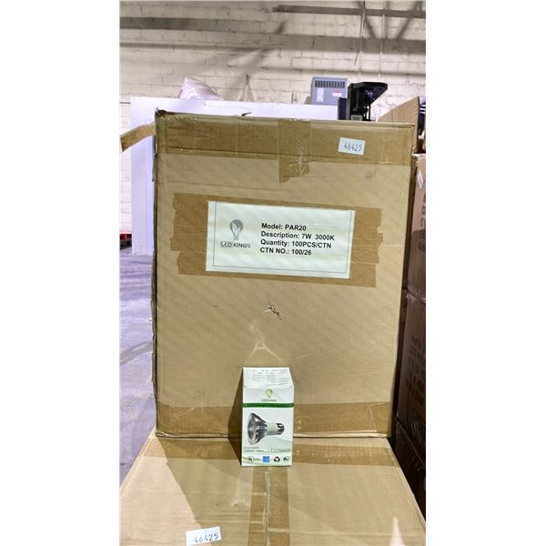 BOX OF LED KINGS PAR20 7W 3000K LIGHT BULBS