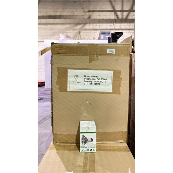 BOX OF LED KINGS PAR20 7W 3000K LIGHT BULBS