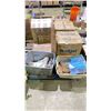 Image 2 : PALLET OF ASSORTED ITEMS INCLUDING; TOOL BELT, PAINT SUPPLY & MORE