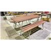 Image 1 : METAL & WOOD FOLDING PICNIC TABLE