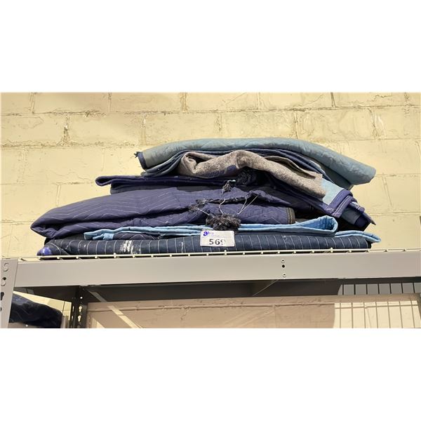 LOT OF MOVING BLANKETS