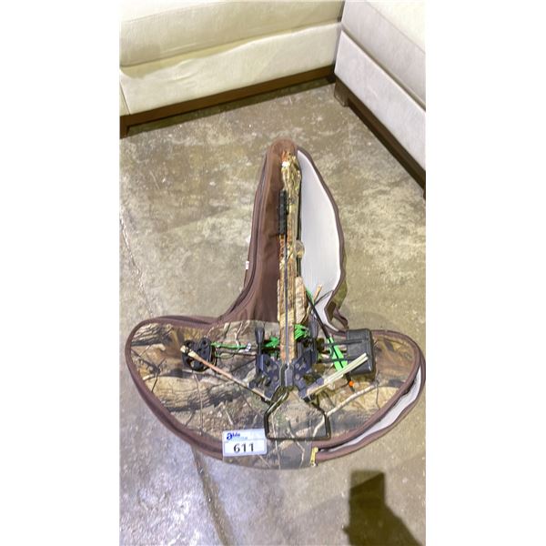 PSE FANG CROSS BOW WITH CARRYING BAG AND ARROWS *DAMAGED*