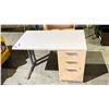 Image 1 : DESK WITH 3 DRAWER CABINET