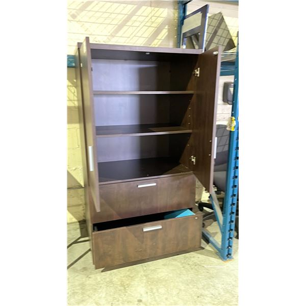 2 DOOR 2 DRAWER CABINET WITH FILE FOLDERS