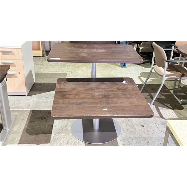 2 ASSORTED TABLES & GARBAGE PICKER